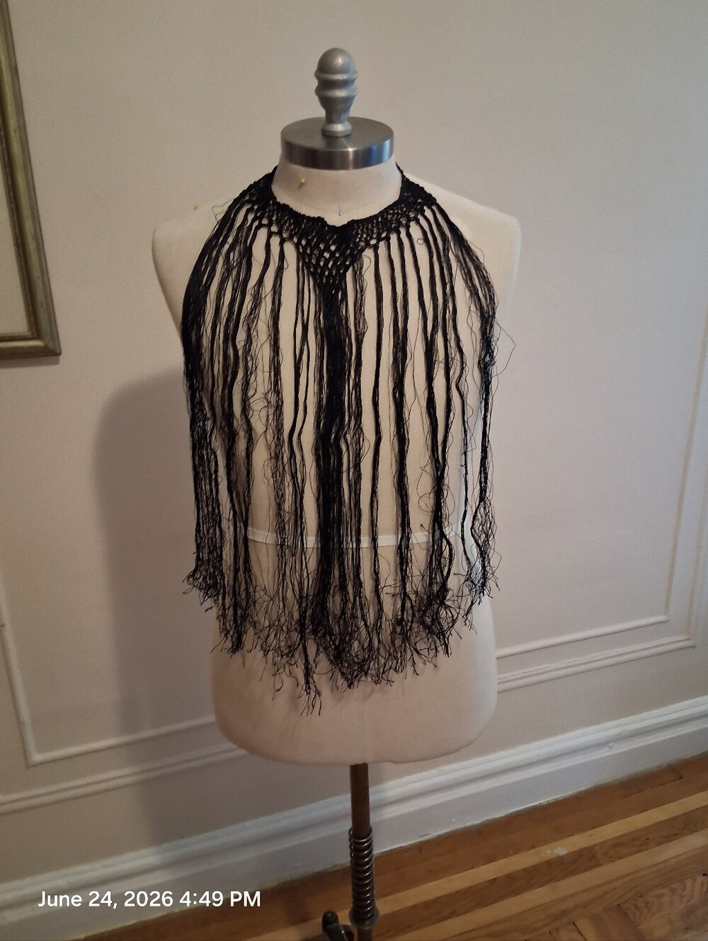 Flamenco Black Fringe Detail